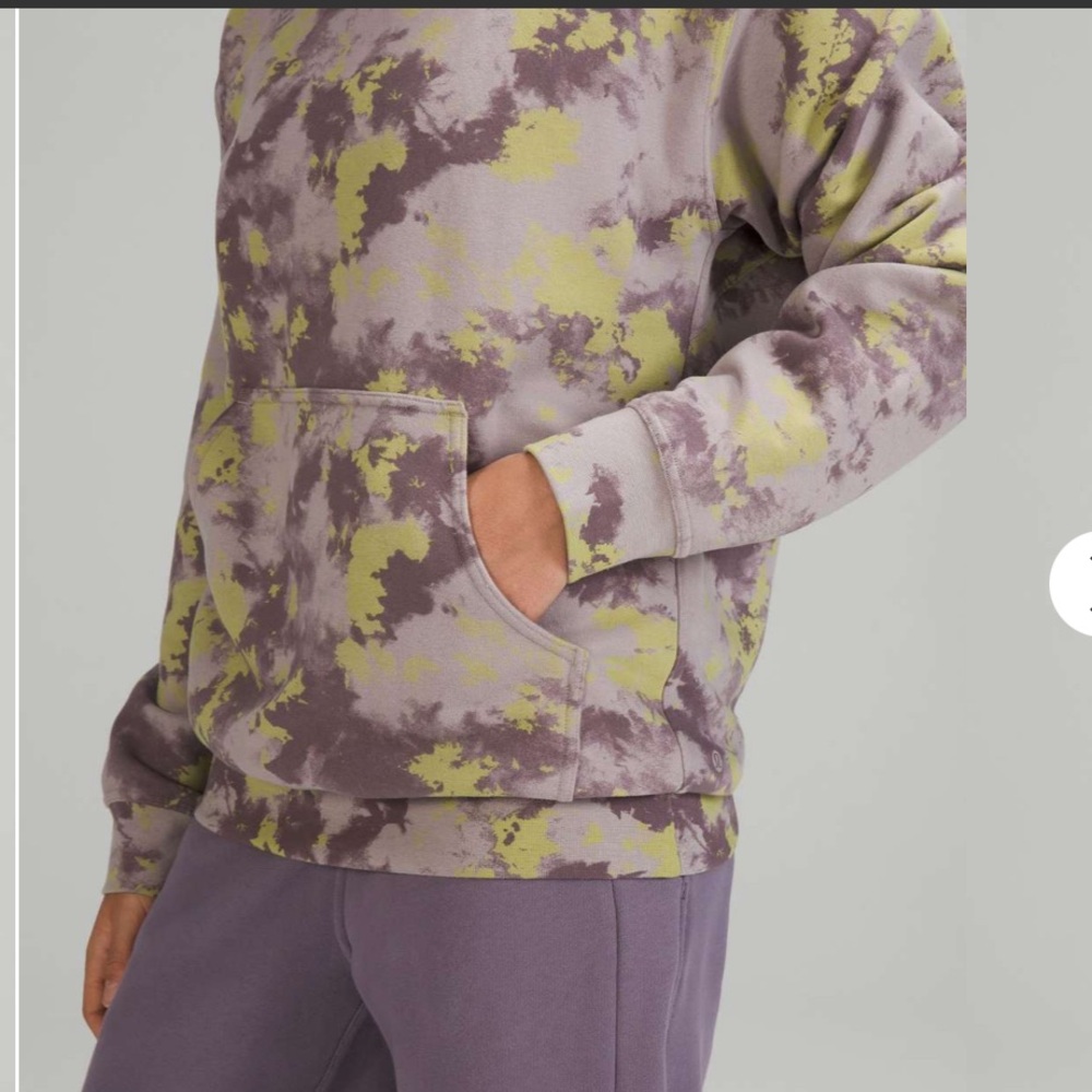 Lululemon All Yours Hoodie Orbital Tie Dye Mauve Grey Multi Size 10 - Picture 5 of 7